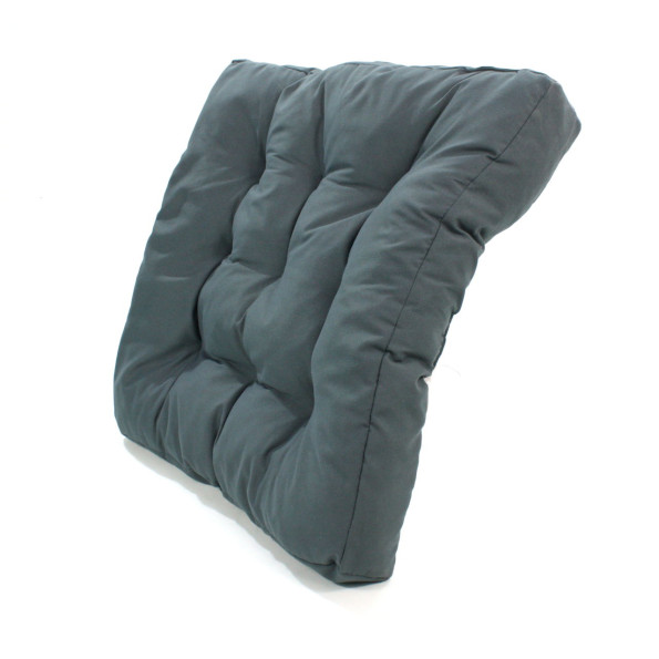 Подушка на стул 50х50 см серая 373052 -
                                                        Фото 2