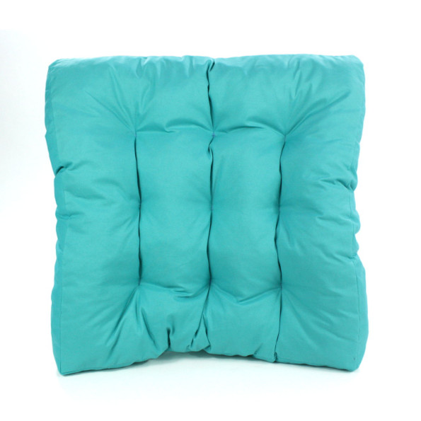 Подушка на стул 50х50 см бирюзовая 373063