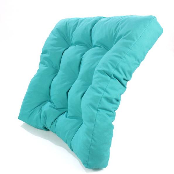 Подушка на стул 50х50 см бирюзовая 373063 -
                                                        Фото 2