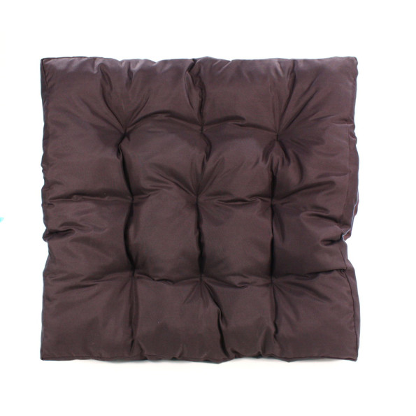 Подушка на стул 50х50 см коричневая 373065
