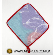 Прихватка хлопковая голубая 0048