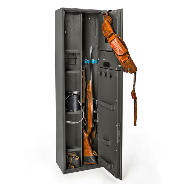 Збройний сейф FEROCON 139К на 3 зброї Сірий -
                                                        Фото 3