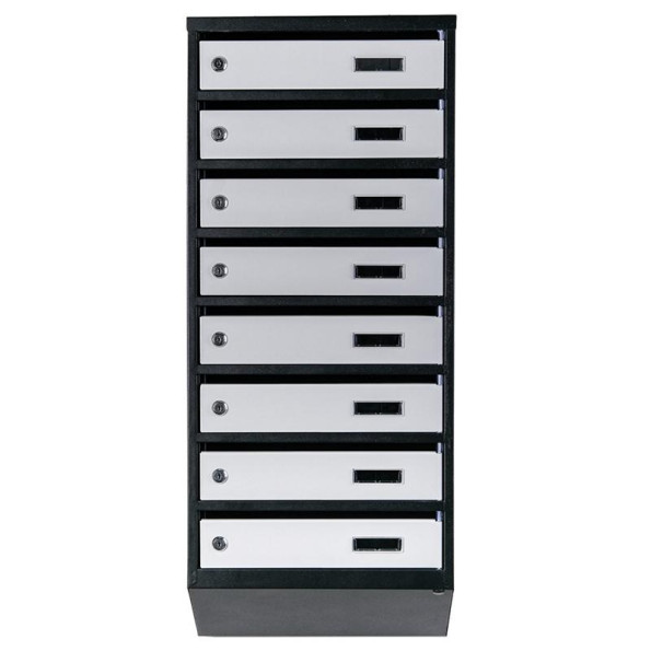 Почтовый ящик 8 секций 95х39х20 см Черно-серый ГАЛЛА -
                                                        Фото 2