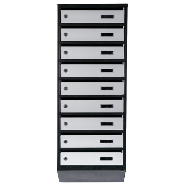 Почтовый ящик 9 секций 105х39х20 см Черно-серый ГАЛЛА -
                                                        Фото 2
