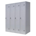 Шкаф металлический для одежды, 4 секции, 4 дверцы, секция 300 мм ГАЛЛА