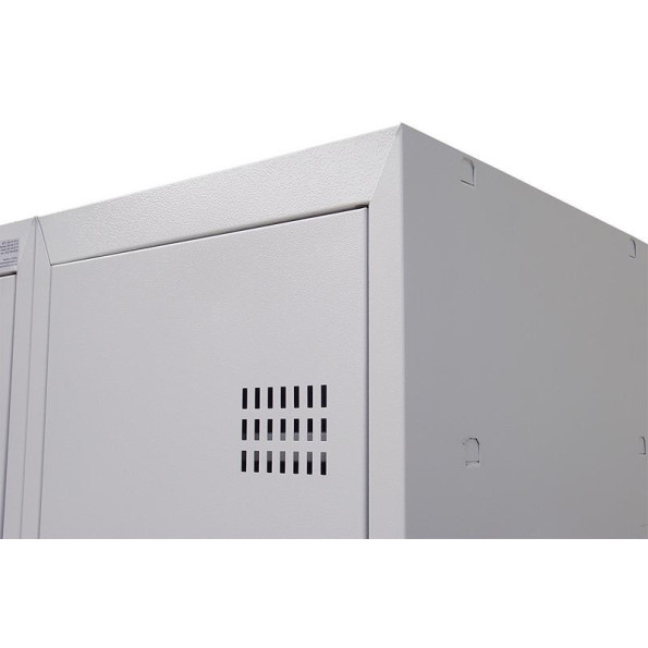 Шкаф металлический для одежды, 4 секции, 4 дверцы, секция 400 мм ГАЛЛА -
                                                        Фото 5