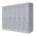Шкаф металлический для одежды, 6 секций, 6 дверец, секция 300 мм ГАЛЛА