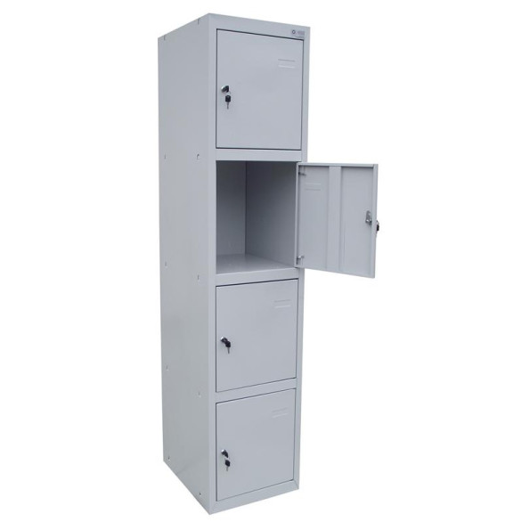 Камера хранения металлическая 4-х уровневая, 1 секция, 4 дверцы, секция 400 мм ГАЛЛА -
                                                        Фото 5