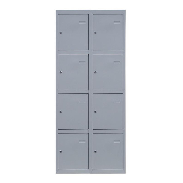 Камера хранения металлическая 4-х уровневая, 2 секции, 8 дверец, секция 300 мм ГАЛЛА -
                                                        Фото 2