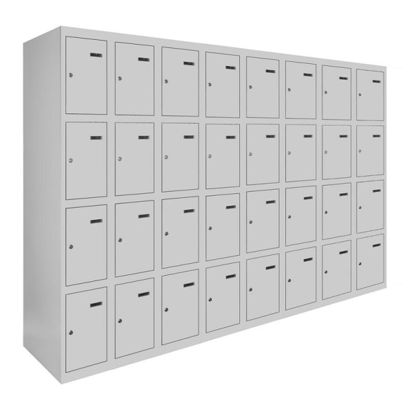 Камера хранения металлическая 4-х уровневая, 8 секций, 32 дверцы, секция 300 мм ГАЛЛА