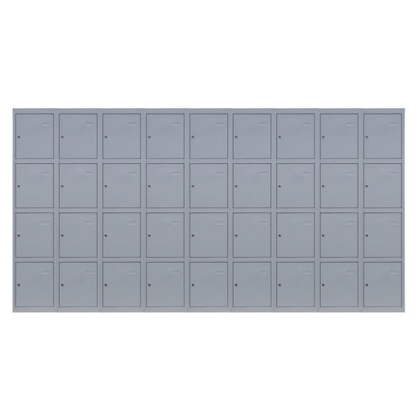 Камера хранения металлическая 4-х уровневая, 9 секций, 36 дверец, секция 400 мм ГАЛЛА -
                                                        Фото 2