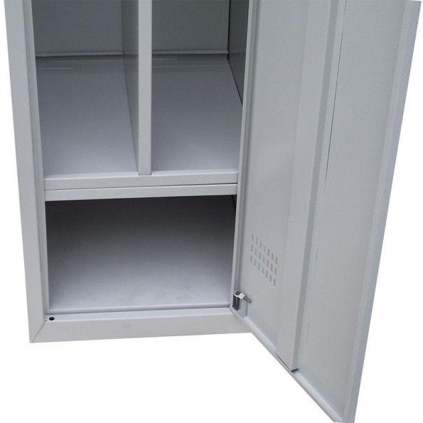 Шкаф металлический с перегородкой для одежды, 3 секции, 3 дверцы, 400 мм ГАЛЛА -
                                                        Фото 6