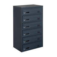 Багатоквартирні поштові скриньки прямі Антрацит 10 секцій 111.5х39х25 см ГАЛЛА Багатоквартирні поштові скриньки прямі Антрацит 10 секцій 111.5х39х25 см ГАЛЛА