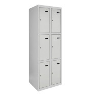 Камера хранения металлическая 3-х уровневая, 2 секции, 6 дверец, секция 300 мм ГАЛЛА