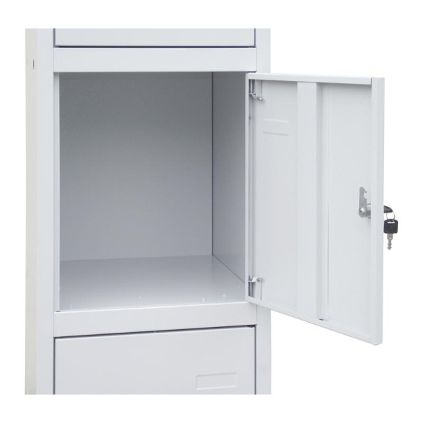 Камера хранения металлическая 5-ти уровневая, 2 секции, 10 дверец, секция 300 мм ГАЛЛА -
                                                        Фото 2