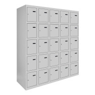 Камера хранения металлическая 5-ти уровневая, 5 секций, 25 дверец, секция 300 мм ГАЛЛА