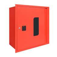 Шкаф пожарный Встроенный с окном 600x600x230 мм Красный ГАЛЛА