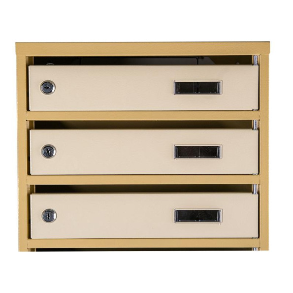 Почтовый ящик 4 секции Бежевый 55х39х20 см ГАЛЛА -
                                                        Фото 4