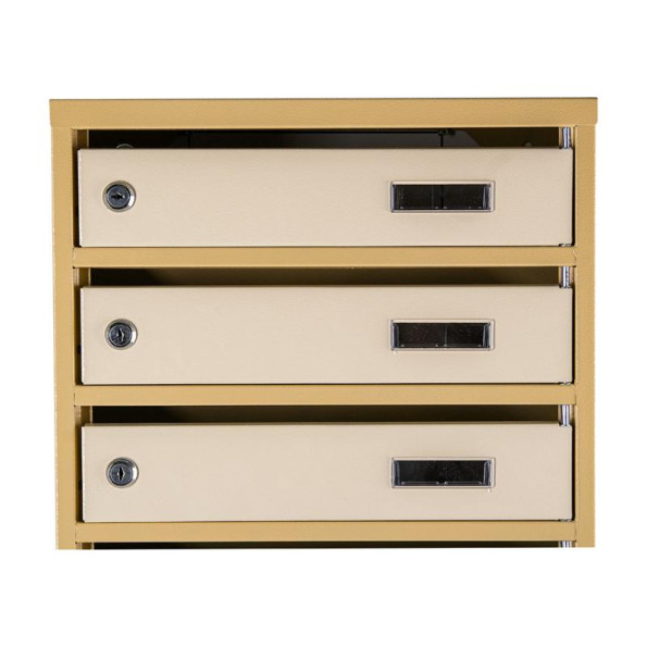 Почтовый ящик 6 секций 75х39х20 см Бежевый ГАЛЛА -
                                                        Фото 4