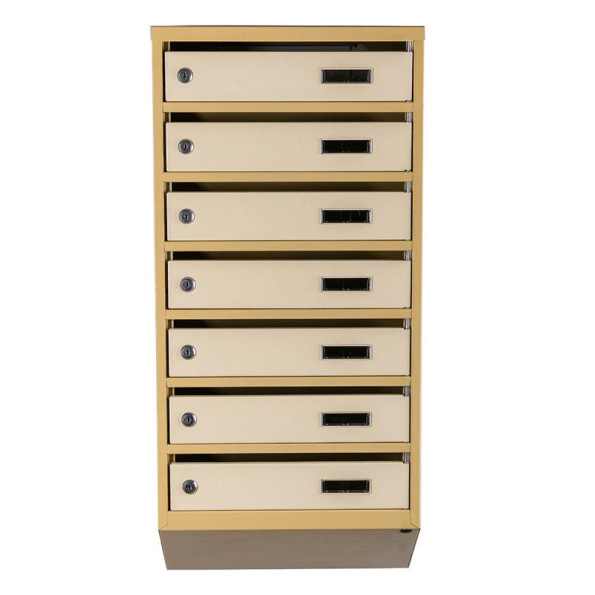 Почтовый ящик 7 секций 85х39х20 см Бежевый ГАЛЛА -
                                                        Фото 2