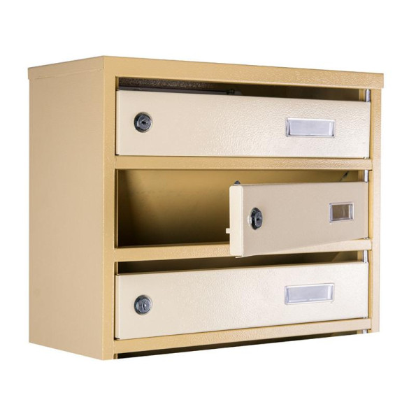 Почтовый ящик 7 секций 85х39х20 см Бежевый ГАЛЛА -
                                                        Фото 3