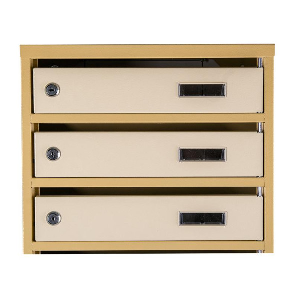 Почтовый ящик 7 секций 85х39х20 см Бежевый ГАЛЛА -
                                                        Фото 4