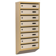 Почтовый ящик 8 секций 95х39х20 см Бежевый ГАЛЛА