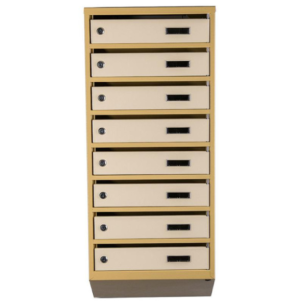 Почтовый ящик 8 секций 95х39х20 см Бежевый ГАЛЛА -
                                                        Фото 2