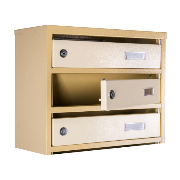 Почтовый ящик 9 секций 105х39х20 см Бежевый ГАЛЛА -
                                                        Фото 3