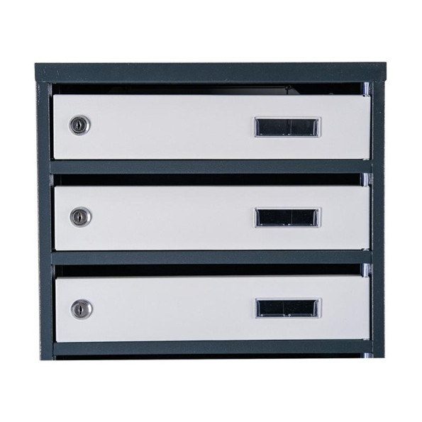 Почтовый ящик 5 секций Антрацит с серым 65х39х20 см ГАЛЛА -
                                                        Фото 4