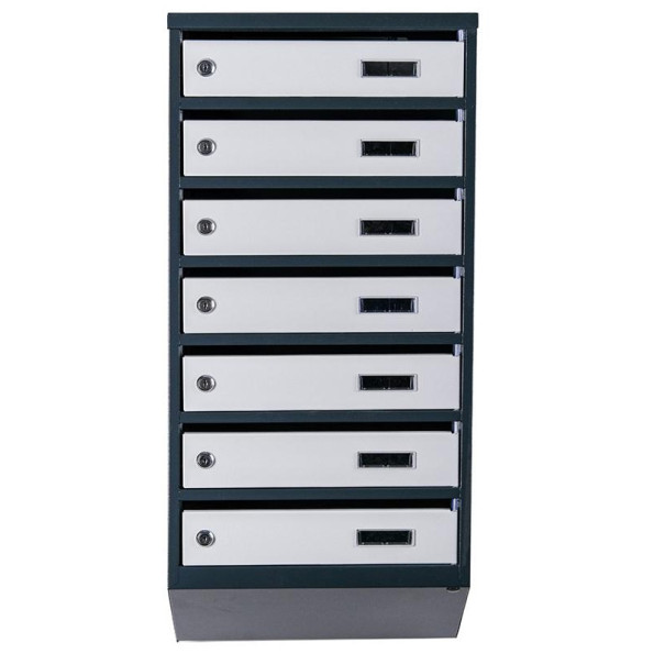 Почтовый ящик 7 секций Антрацит с серым 85х39х20 см ГАЛЛА -
                                                        Фото 2