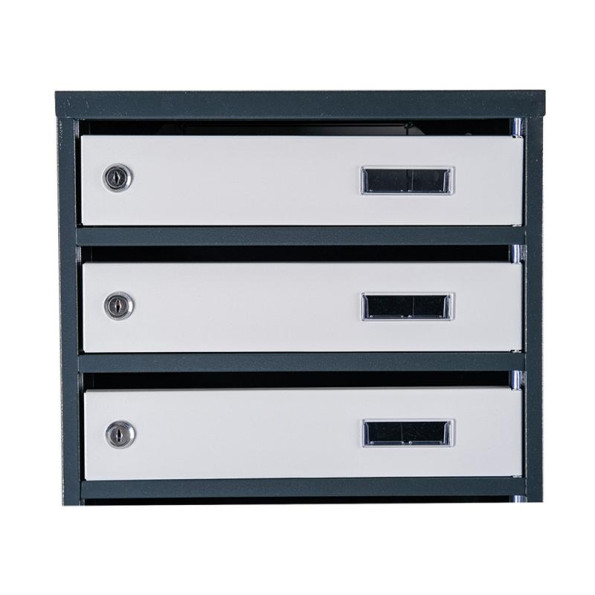 Почтовый ящик 7 секций Антрацит с серым 85х39х20 см ГАЛЛА -
                                                        Фото 4