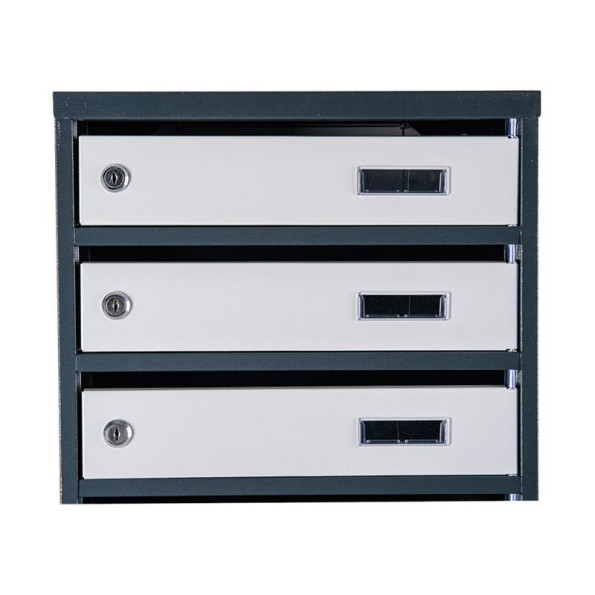 Почтовый ящик 9 секций Антрацит с серым 105х39х20 см ГАЛЛА -
                                                        Фото 4