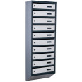Почтовый ящик 9 секций Антрацит с серым 115х39х20 см ГАЛЛА