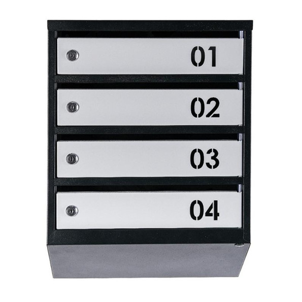 Почтовый ящик Черно-серый 4 секции 55х39х20 см ГАЛЛА -
                                                        Фото 2