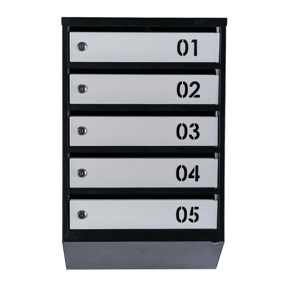 Почтовый ящик Черно-серый 5 секций 65х39х20 см ГАЛЛА -
                                                        Фото 2
