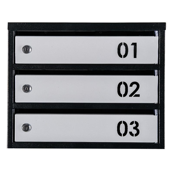 Почтовый ящик Черно-серый 5 секций 65х39х20 см ГАЛЛА -
                                                        Фото 4