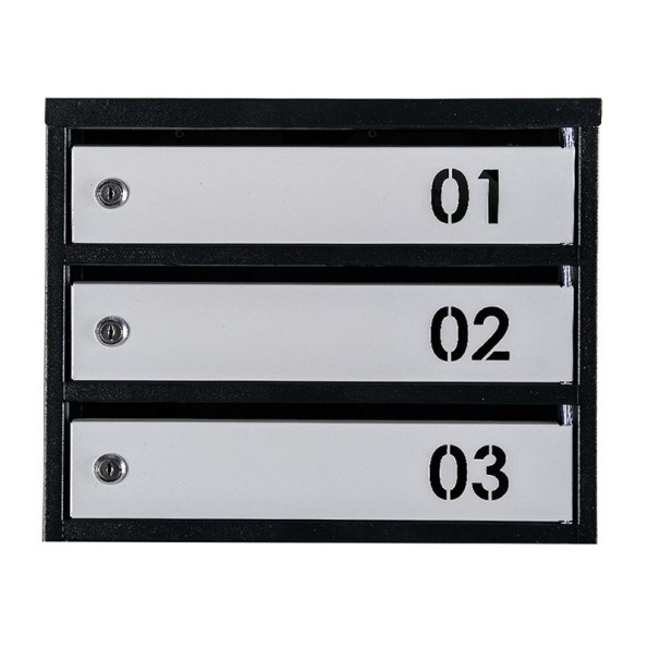 Почтовый ящик Черно-серый 6 секций 75х39х20 см ГАЛЛА -
                                                        Фото 4