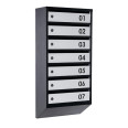 Почтовый ящик Черно-серый 7 секций 85х39х20 см ГАЛЛА