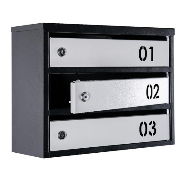 Почтовый ящик Черно-серый 7 секций 85х39х20 см ГАЛЛА -
                                                        Фото 3