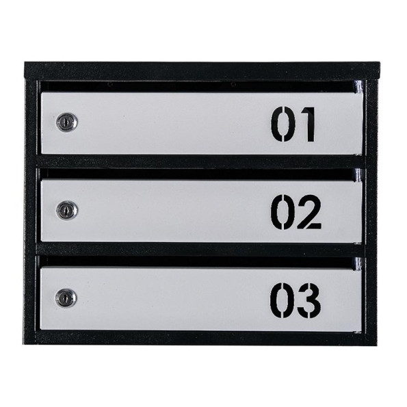 Почтовый ящик Черно-серый 8 секций 95х39х20 см ГАЛЛА -
                                                        Фото 4