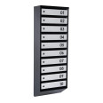 Почтовый ящик Черно-серый 10 секций 115х39х20 см ГАЛЛА