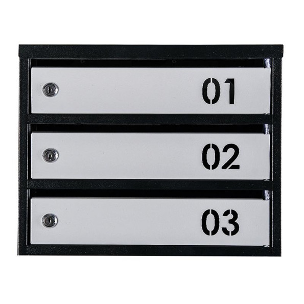 Почтовый ящик Черно-серый 10 секций 115х39х20 см ГАЛЛА -
                                                        Фото 4