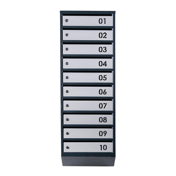 Почтовый ящик 9 секций Антрацит с серым 115х39х20 см ГАЛЛА -
                                                        Фото 2