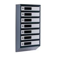 Почтовый ящик 7 секций 85х39х20 см серый с антрацитом ГАЛЛА