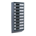 Почтовый ящик 9 секций 105х39х20 см серый с антрацитом ГАЛЛА