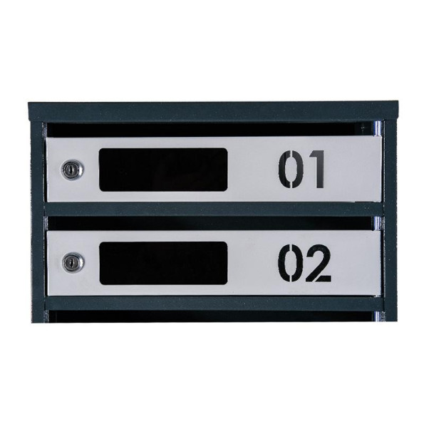 Почтовый ящик серый с антрацитом 8 секций 95х39х20 см ГАЛЛА -
                                                        Фото 3