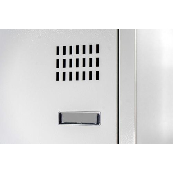 Шкаф металлический для одежды с нижней полкой, 4 секции, 8 дверец, секция 300 мм ГАЛЛА -
                                                        Фото 5