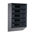 Почтовый ящик 5 секций Антрацит 65х39х20 см ГАЛЛА