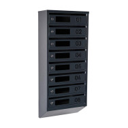 Почтовый ящик 8 секций 95х39х20 см Антрацит ГАЛЛА
